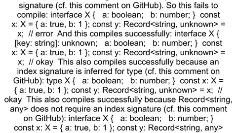 Why can39t an interface be assigned to Recordltstring unknowngt