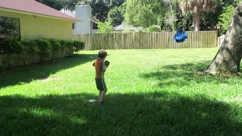 Blaine Throwing & Catching (Age 5)