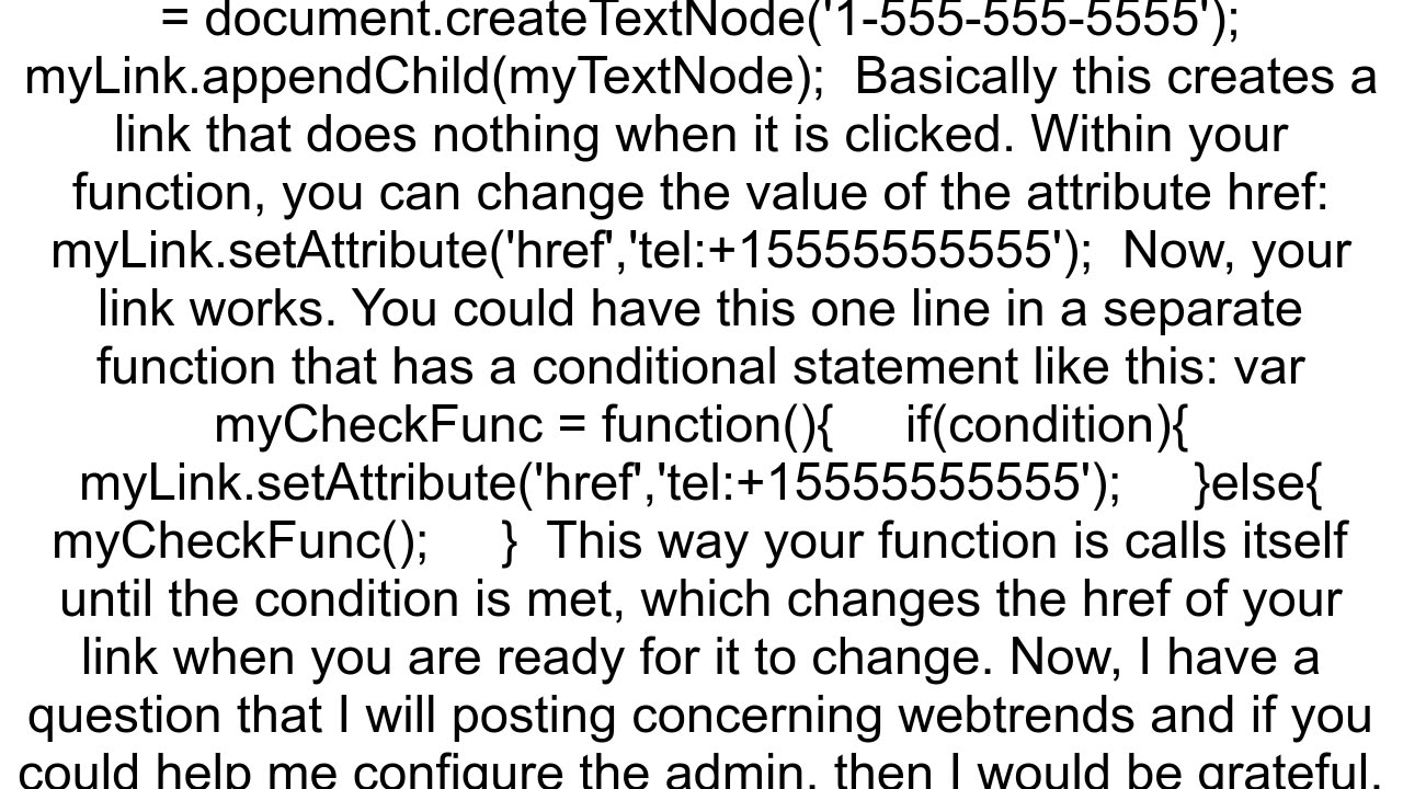Making a phone call with JavaScript