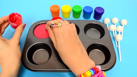 How To Make Frozen Paint with Rainbow Colors Tube