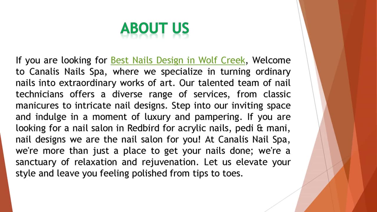 If you are looking for the best nail design in Wolf Creek