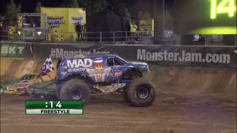 First ever Monster truck front flip