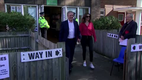 Britain's PM, opposition leader vote in local elections