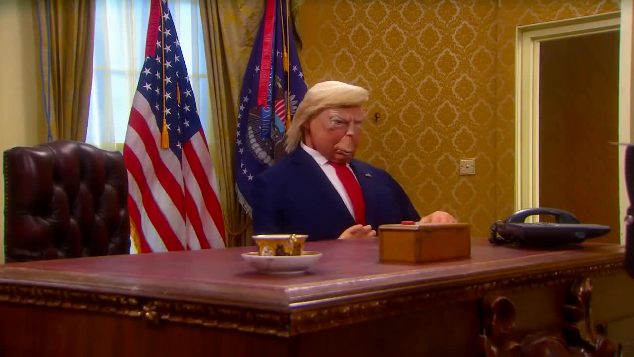 Donald Trump Leaves The White House _ Spitting Image