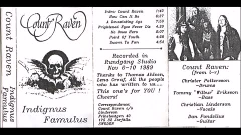 count raven - (1989) - Indignus Famulus (demo)