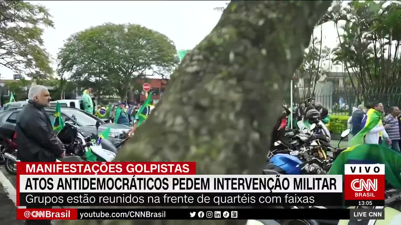 Manifestação golpista: Atos antidemocráticos pedem intervenção militar | LIVE CNN