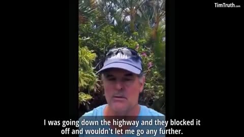 Man escapes Maui Police Kill Zone They Blocked Everything off and Forced Everybody on Front Street
