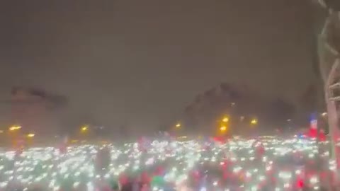 Paris France - all protesters gather together last night chanting Liberta