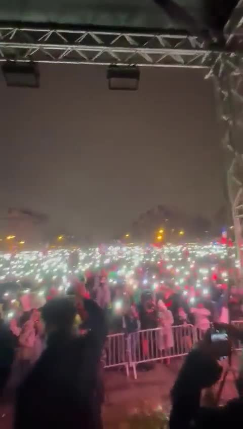 Paris France - all protesters gather together last night chanting Liberta