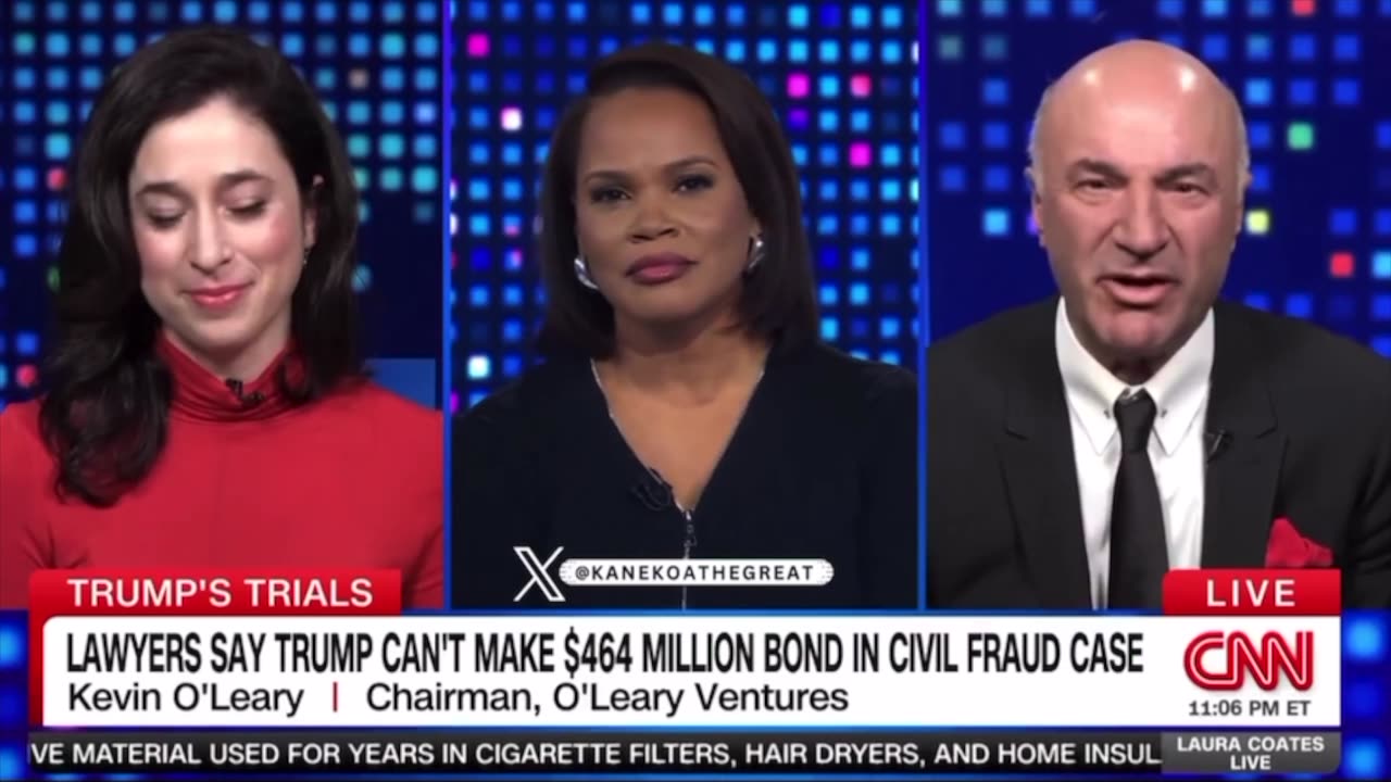 Shark Tank's Kevin O'Leary Slams AG James and Judge Engeron for Trump's 1/2 Billion Bail