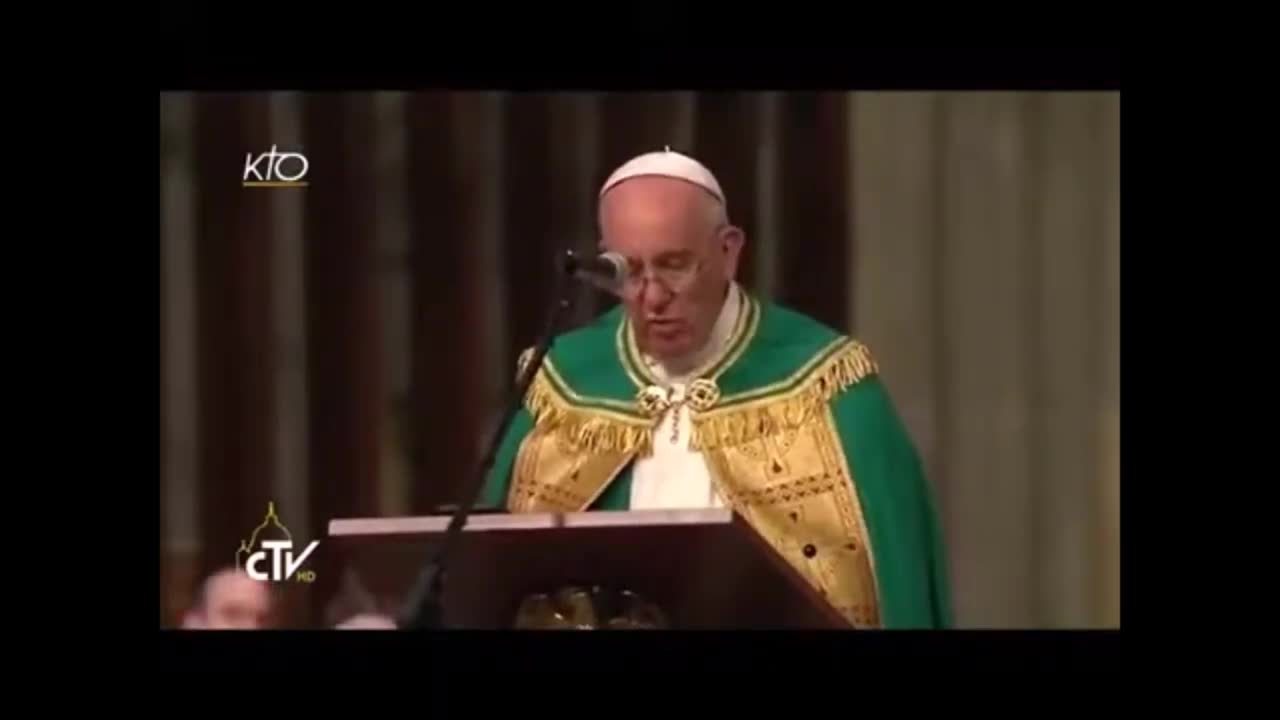 Le pape blasphème en affirmant que le Sacrifice de Jésus a été un échec !