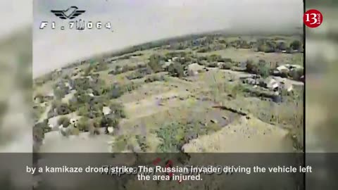 Minibus bringing food and supplies to homes where Russians are stationed is "MET" by Ukrainian DRONE