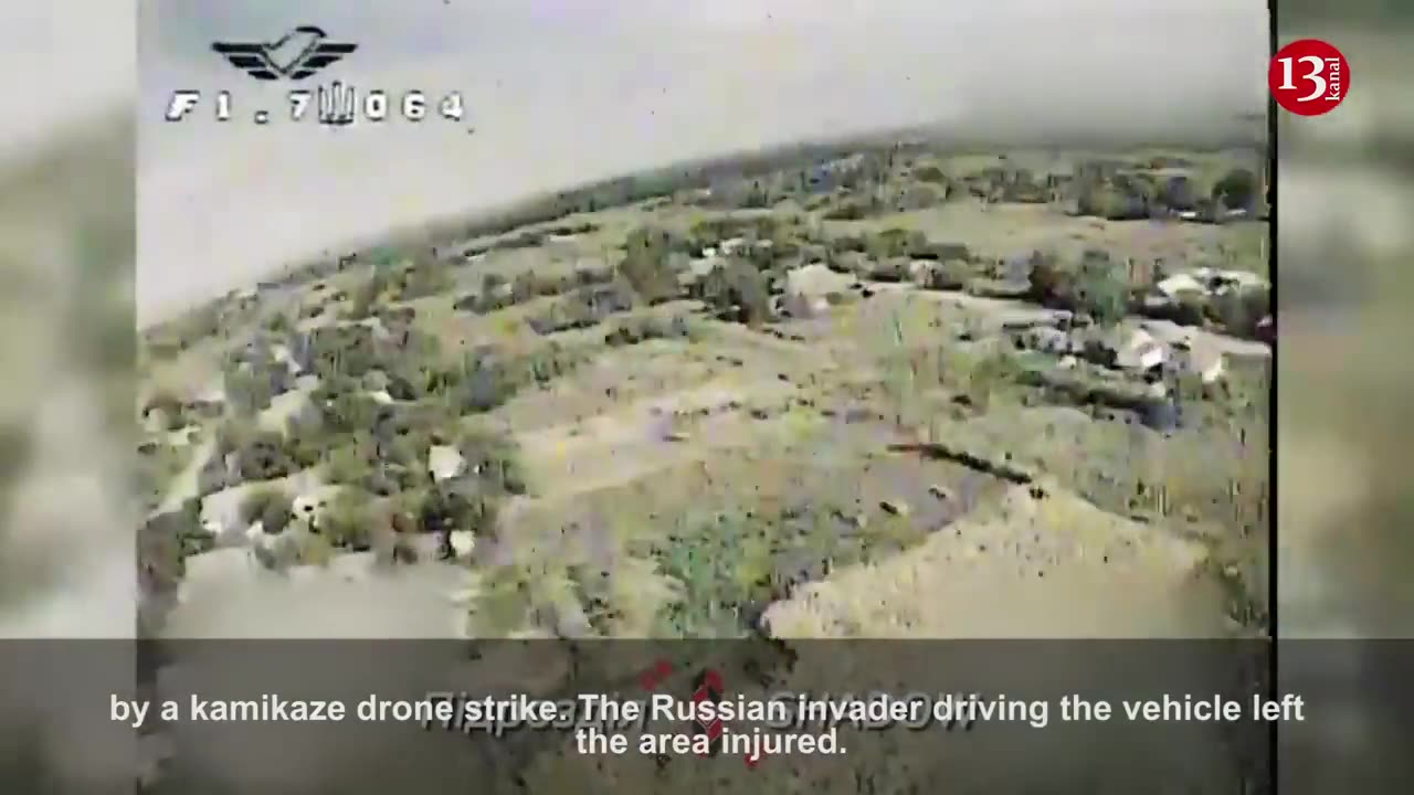 Minibus bringing food and supplies to homes where Russians are stationed is "MET" by Ukrainian DRONE