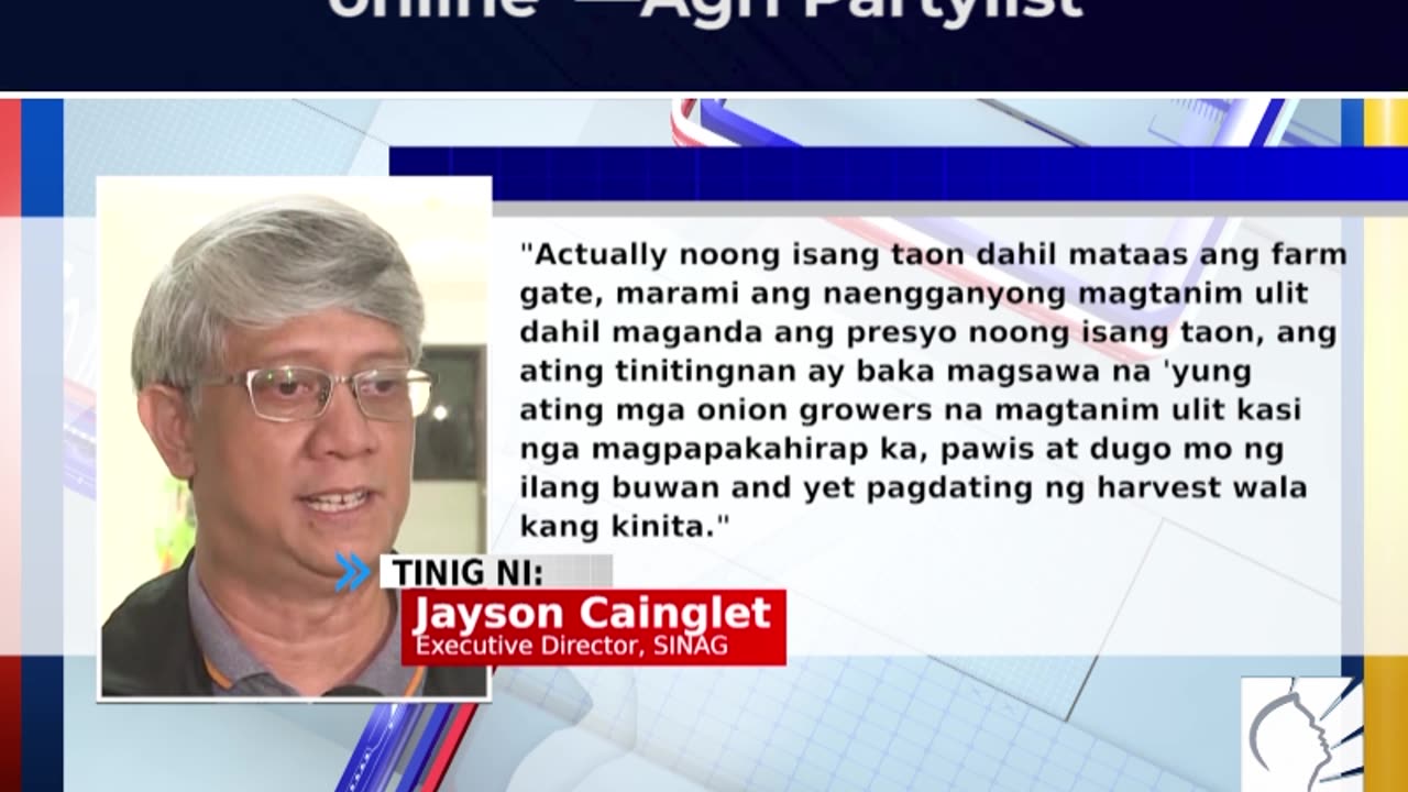 Ilang gov't officials, posibleng kasabwat sa 'smuggled sibuyas online' —Agri Partylist