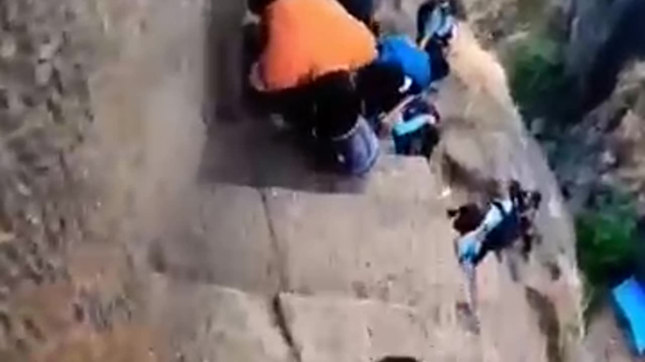 Trick to get down from the mountain. #kalavantindurgtrek #trekking