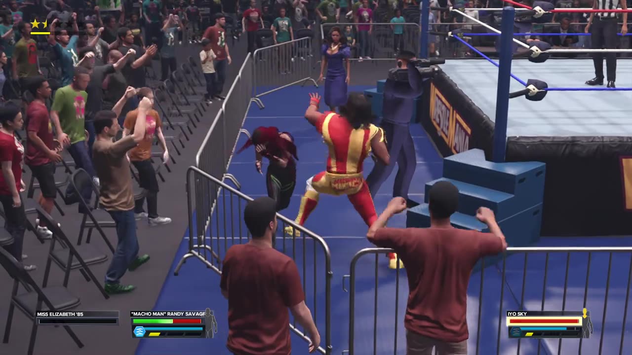 WWE 2k23 MODS_ Iyo Sky vs Macho Man Randy Savage _intergender _wrestling