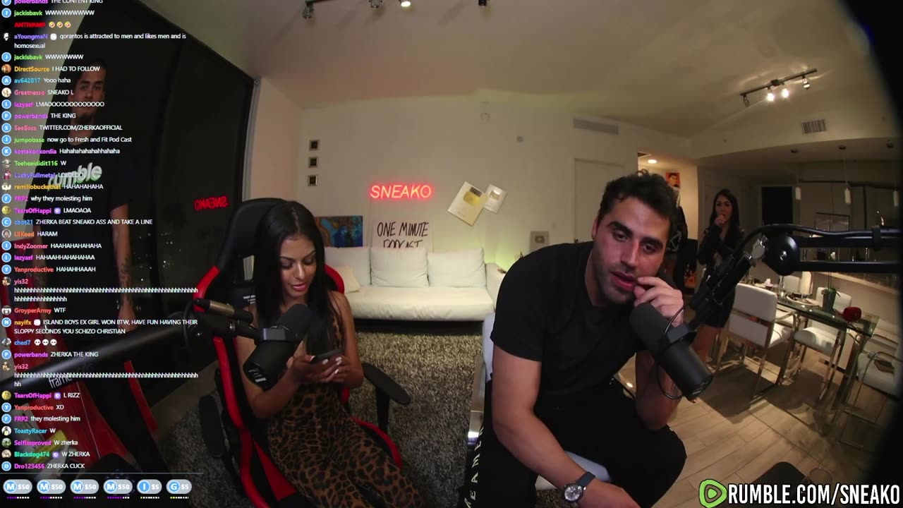 Jon Zherka RIZZES Amina Baddie PT3 w/ Sneako