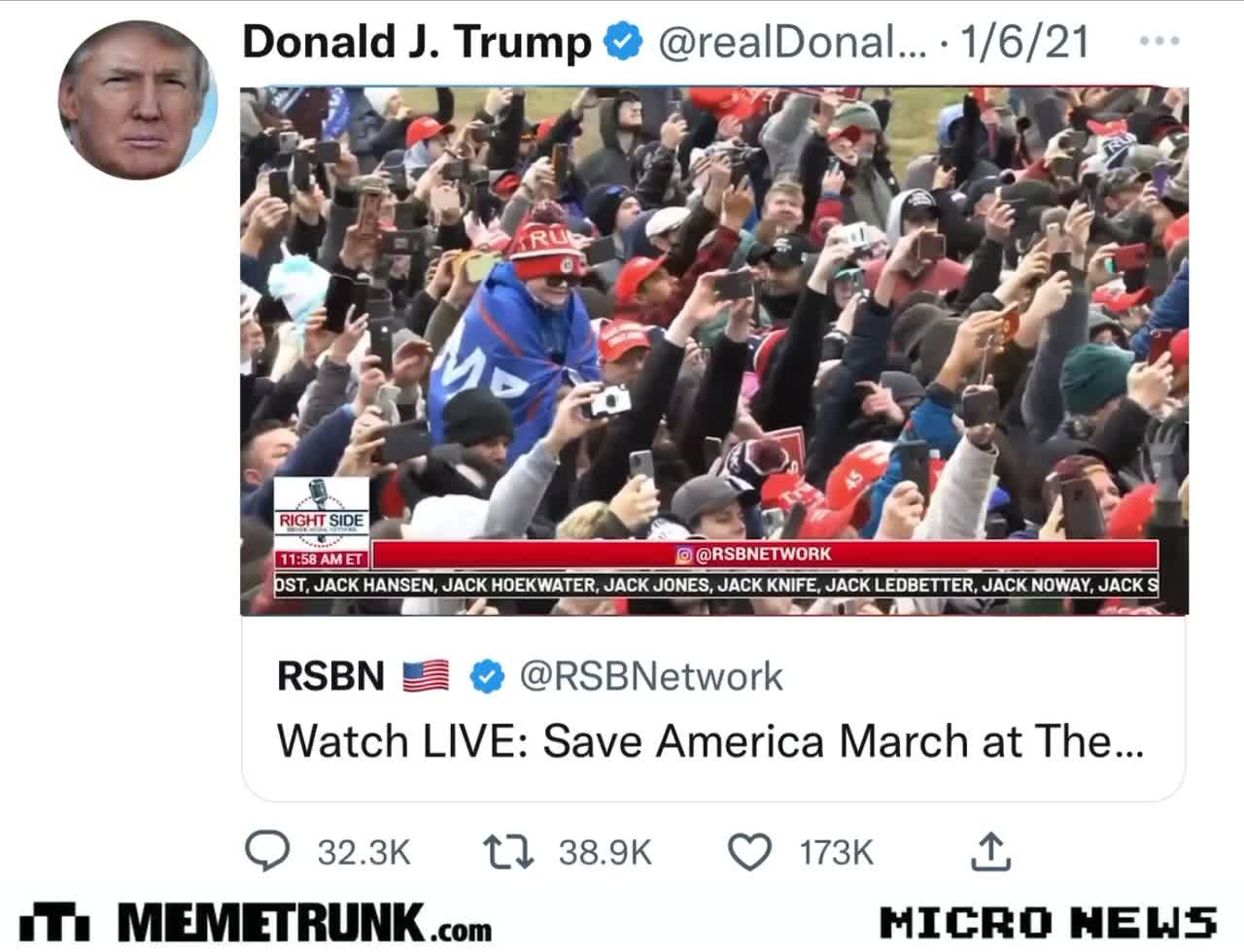 Scrolling DJT’s Twitter😭❤️
