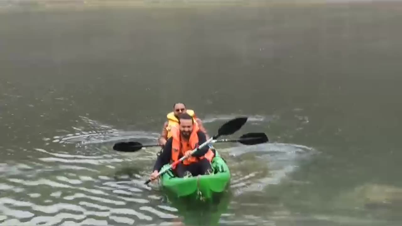 Kayaking In Borith Lake , Hunza Valley