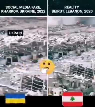 ¿Imagenes del Libano o Ucrania?