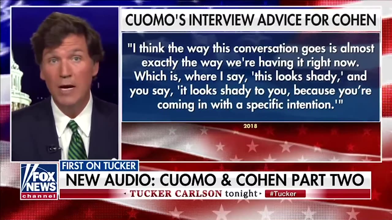 Tucker Carlson Releases Bombshell Tape Of Cuomo Coaching Cohen On How To Answer