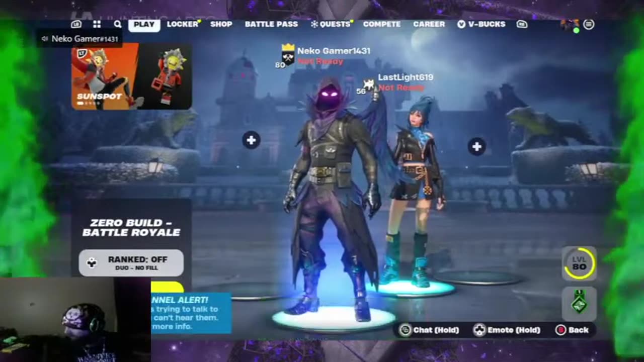 Cyraxx live on Youtube. "Fortnite matches TIBBZ tv". 1/9/2024.