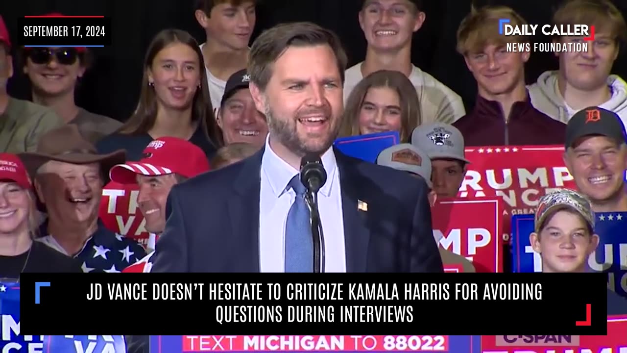 JD Vance Openly Criticizes Kamala Harris For Her Refusal To Answer Questions In Interviews