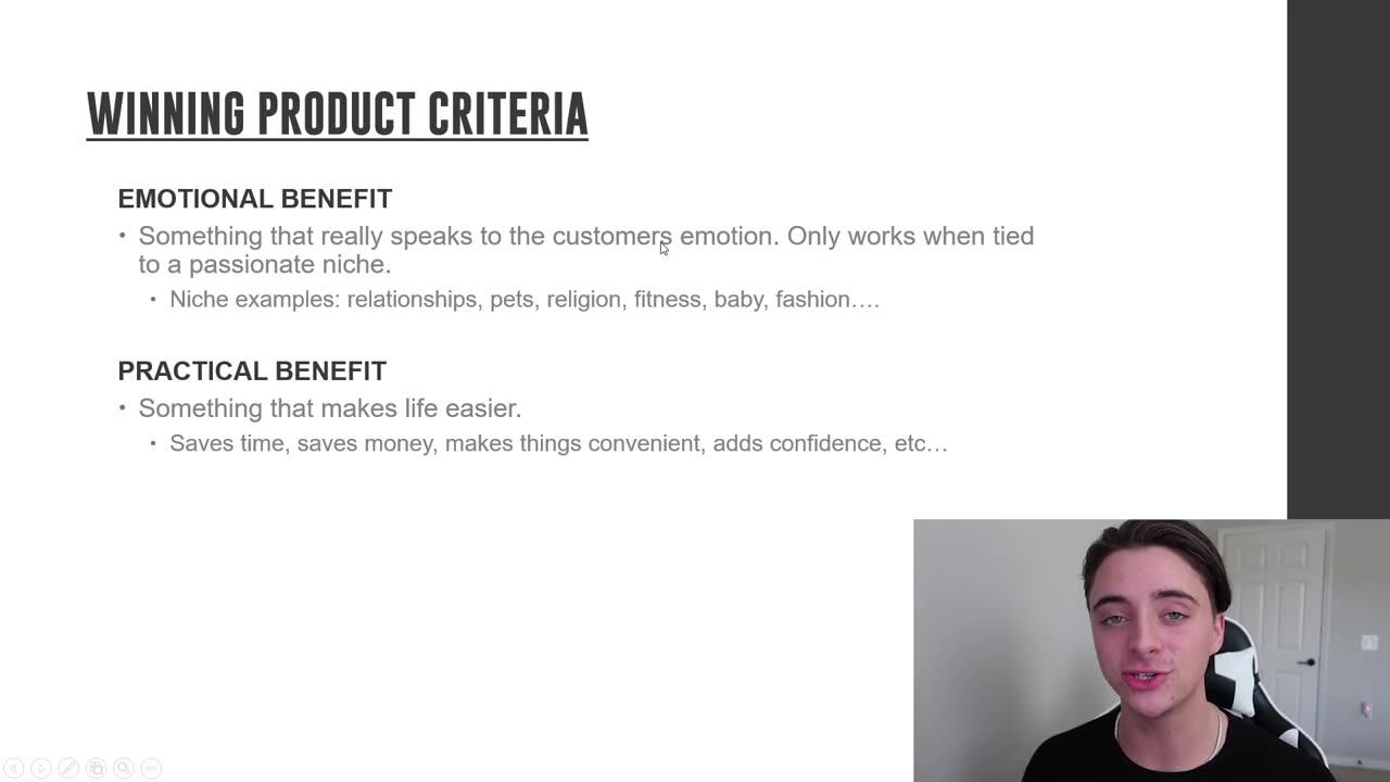 13. Winning Product Criteria