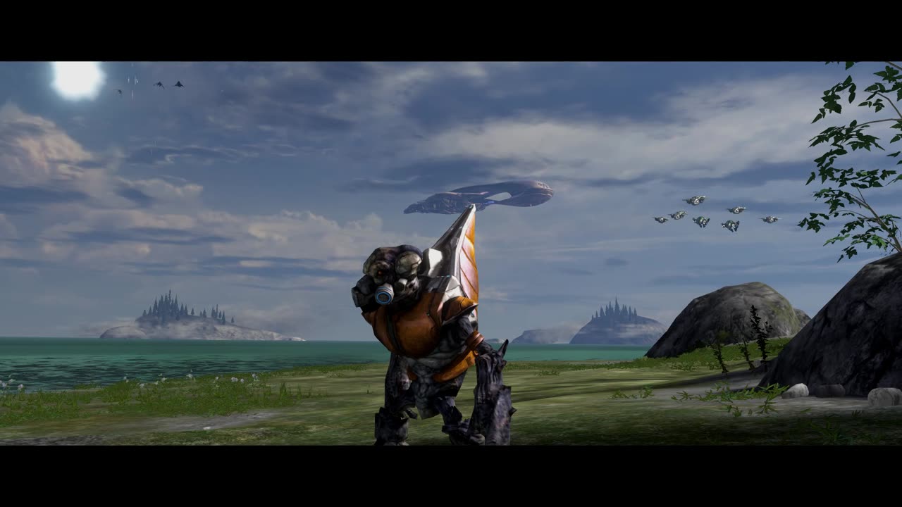 Halo 3 Master Chief Arriving on a Pelican to Battle (The Covenant Mission)