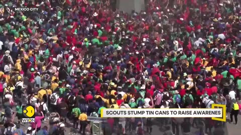 Mexican scouts gather to form giant flower out of rubbish - WION Climate Tracker - English News