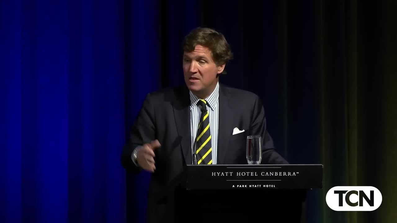 Tucker Carlson Responds to Julian Assange’s Release During Australia Speech