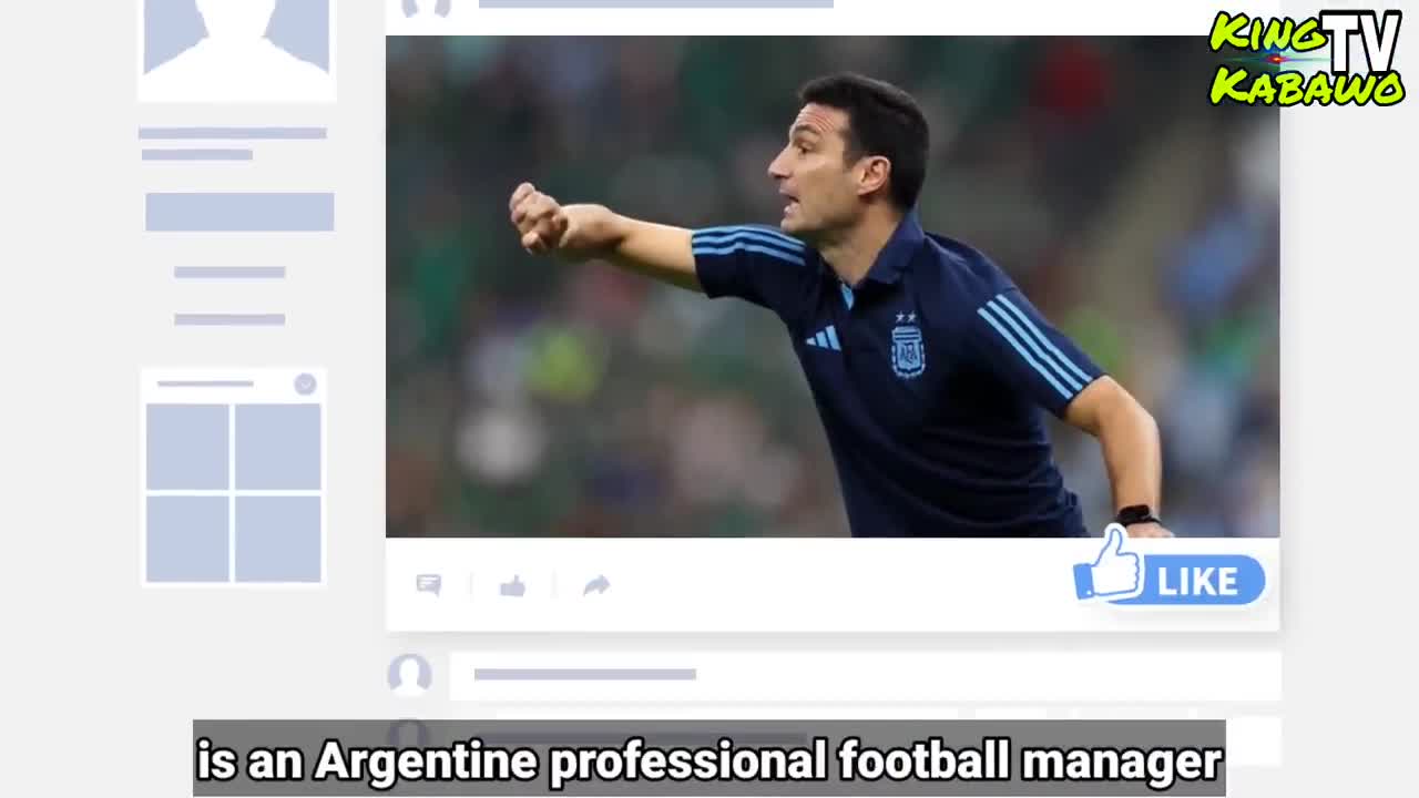 Argentina manager Lionel Scaloni's reaction when Messi scores goal vs Australia