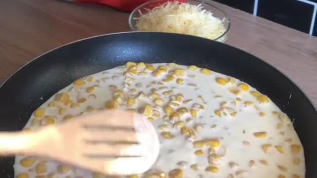 what did u put on corn is that milk