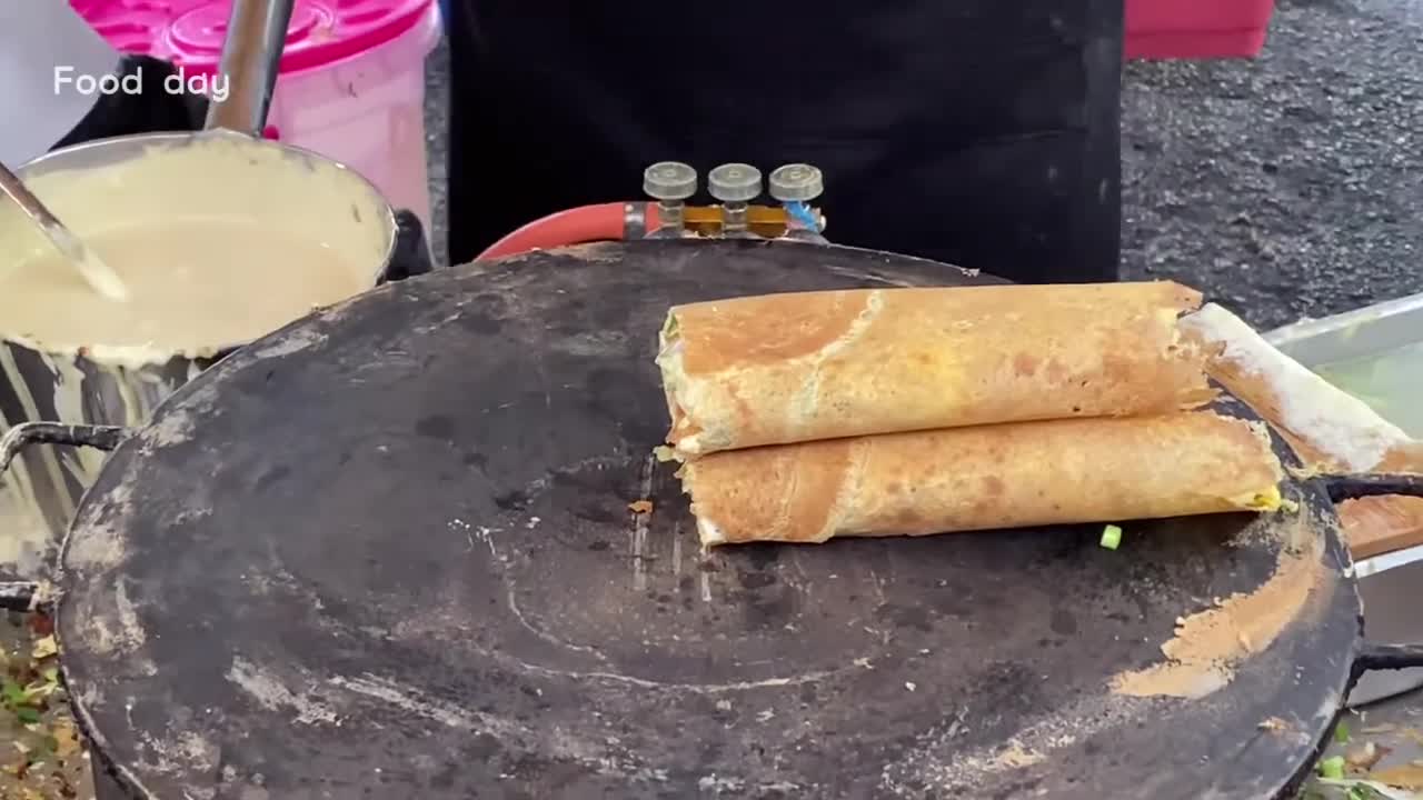 Savoury Chinese Crepes | Malaysia Street Food