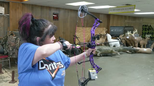 Hawkeye in training.
