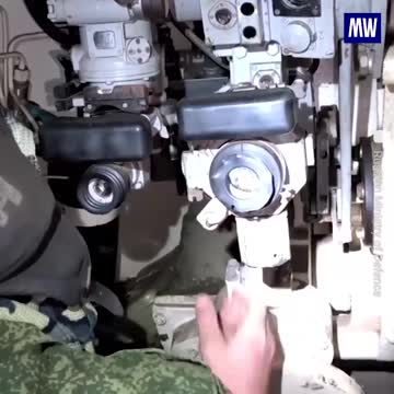 Russian artillery in action