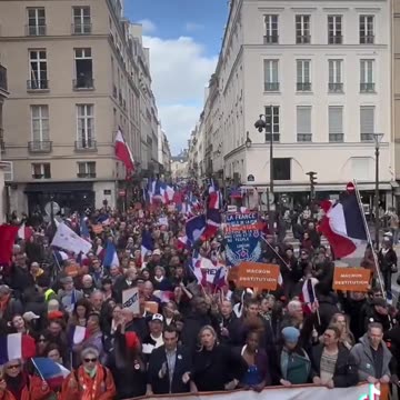 Let's get out of NATO shout thousands of people
