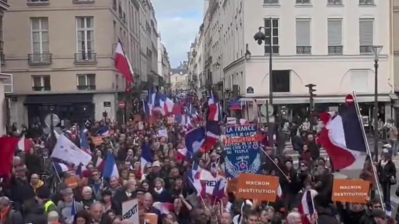 Let's get out of NATO shout thousands of people