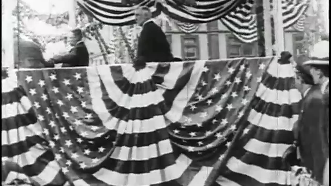 Theodore Roosevelt Returns To NYC (1910 Original Black & White Film)