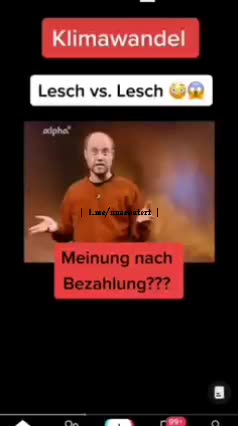 Physiker Harald Lesch Meinungsänderung Klima Wandel