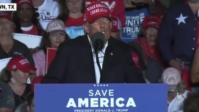 TRUMP RALLY TEXAS - 10-22-22 Horrific satanic ritual!