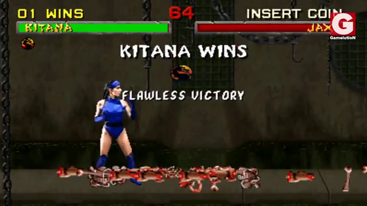 Kitana death kiss from the first mortal kombat.please like comment and share