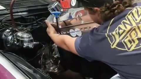 Lady, there aren't many car repairers. Car repairers' lives.