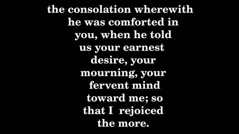 2 Corinthians 7 King James version