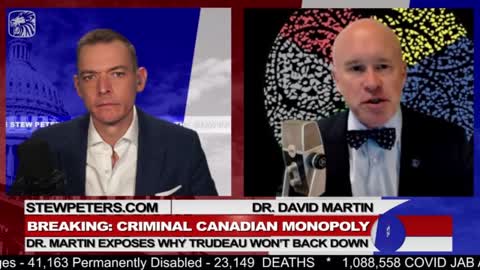 Breaking: Criminal Canadian Monopoly Dr. David Martin Exposes Why Trudeau Won't Back Down