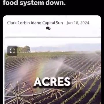 The food supply is shut down systematically