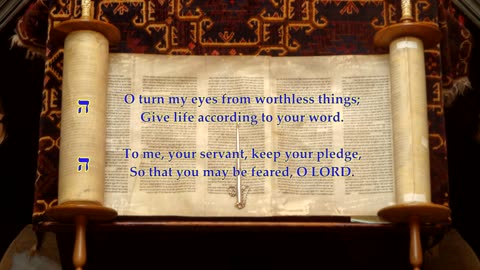 Psalm 119 part 5 v33-40 "Teach me to follow your decrees" Tune: Finnart. Sing Psalms. 5th: he