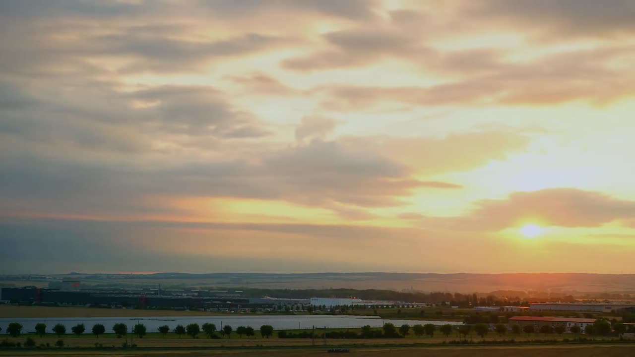 Time Lapse - Sunrise - Cloudy Sky