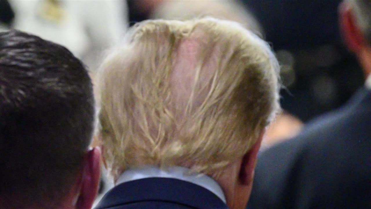 Trumps Bald Spot #jimmykimmel #trump #balding