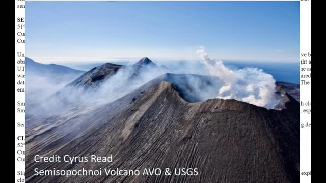 Erupting Alaska Volcanoes, Three Emitting Lava or Ash Clouds